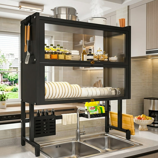 Platero Escurridor Doble Gabinete 85 cm – Organizador de Cocina