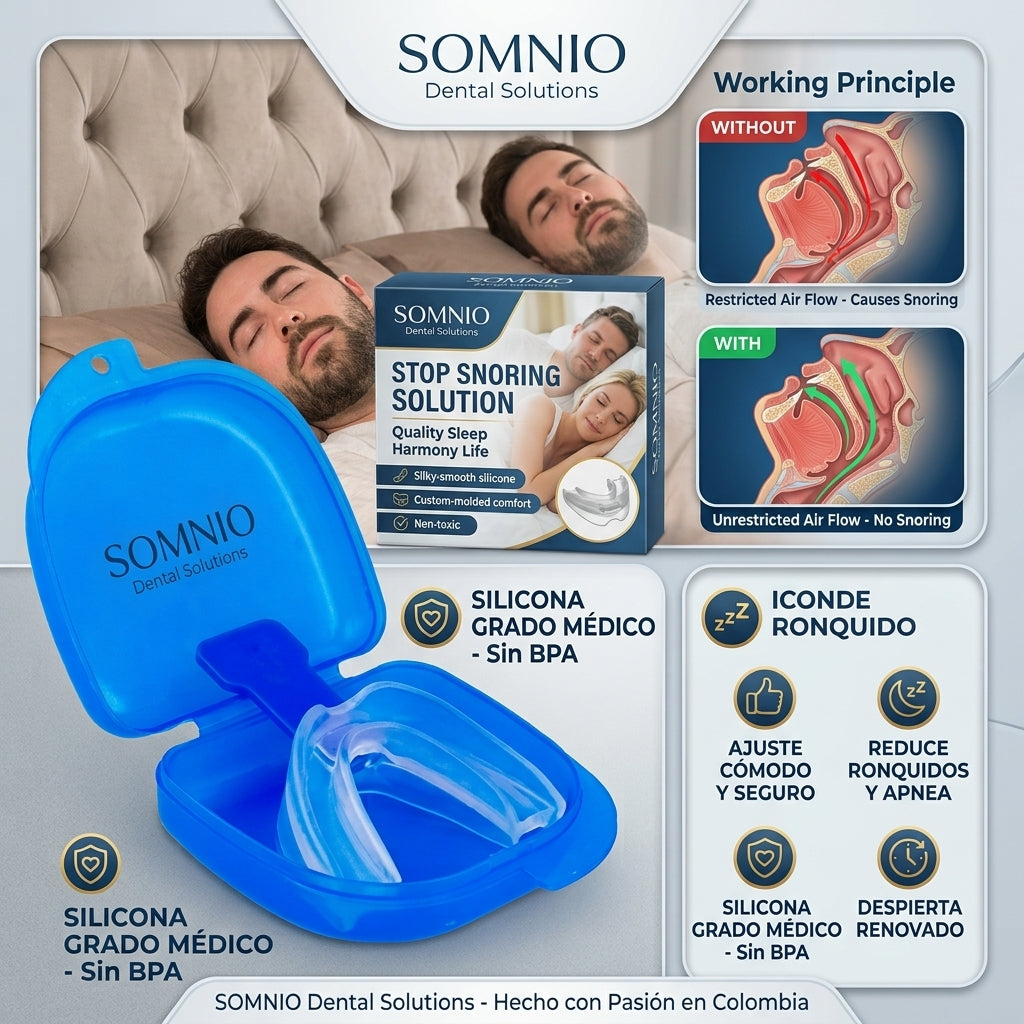 Protector Bucal Anti-Ronquido Moldeable – Descanso Más Cómodo
