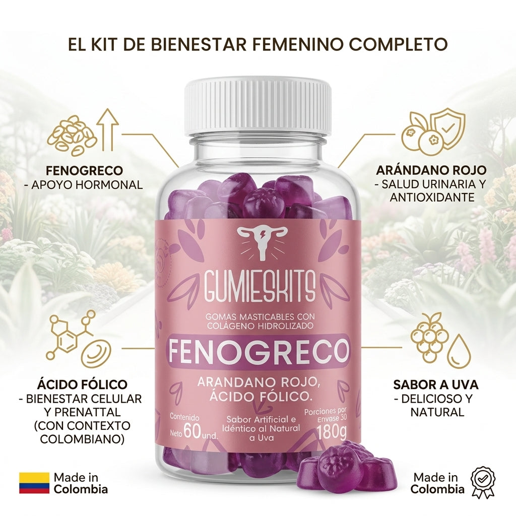 Gomitas de Colágeno Hidrolizado con Fenogreco