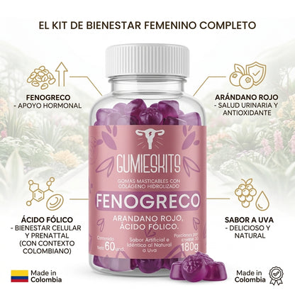 Gomitas de Colágeno Hidrolizado con Fenogreco