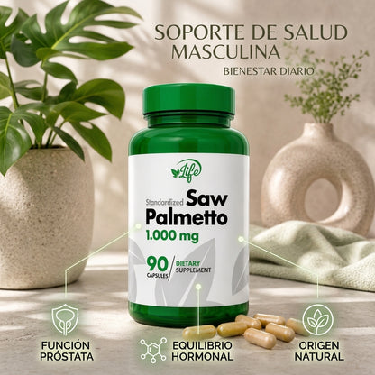 Suplemento para Bienestar Prostático Masculino-Saw Palmetto