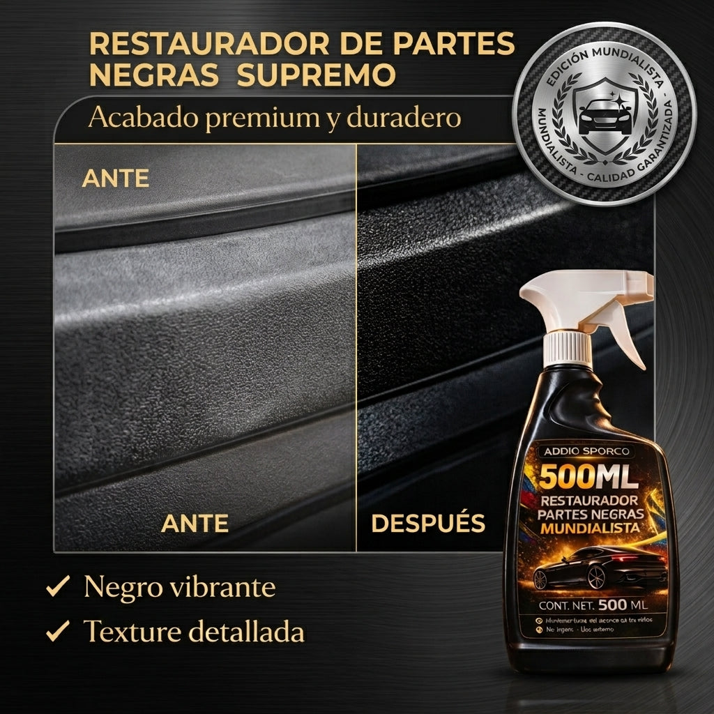 Restaurador Partes Negras Addio 500ML