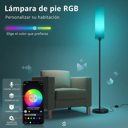 Lámpara de Piso Inteligente RGB con Foco WiFi E27