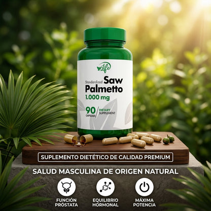 Suplemento para Bienestar Prostático Masculino-Saw Palmetto