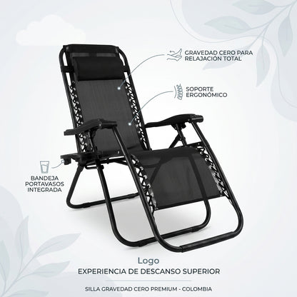 Silla Gravedad Cero Plegable Camastro