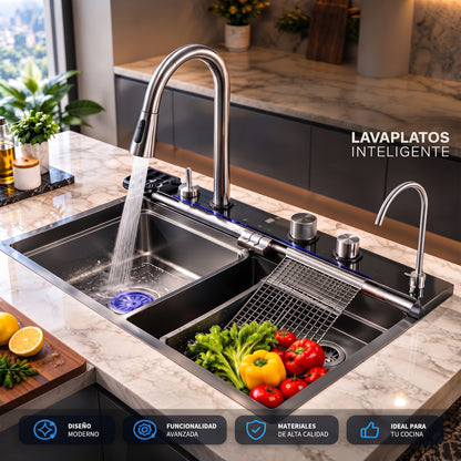 LAVAPLATOS NANO SMART - ACERO INOXIDABLE