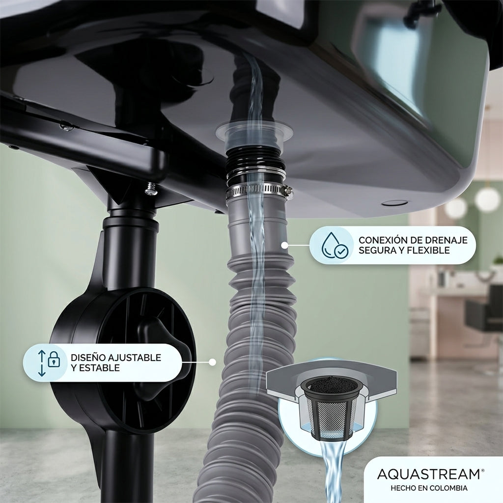 Lavacabezas Portátil para Cabello – Salón y Estética Profesional