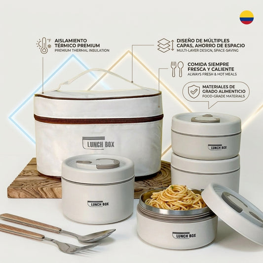 Lonchera Organizadora para Comidas y Snacks – Diseño Compacto
