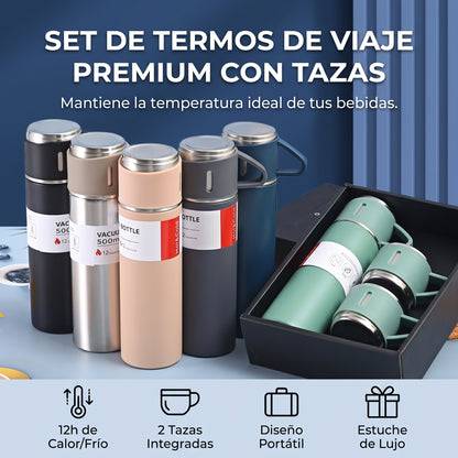 Set Termo Temperatura Acero Inoxidable
