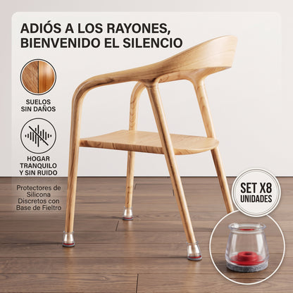 Set X8 Protectores En Silicona Para Pata