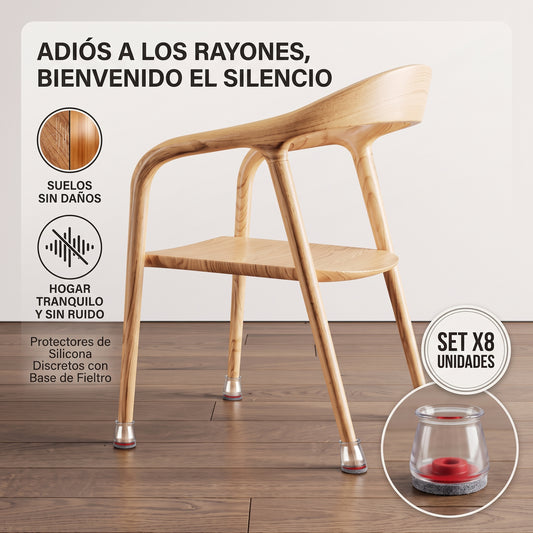 Set X8 Protectores En Silicona Para Pata