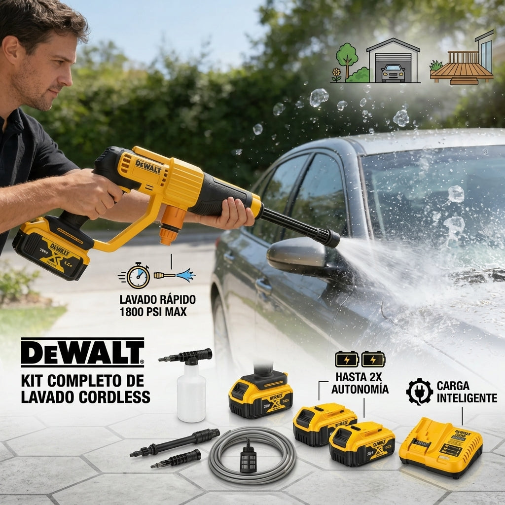 Hidrolavadora Dewalt 128V Alta presion