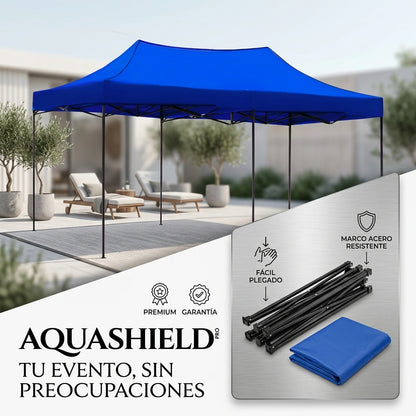 Toldo Plegable Araña 3 x 4,5 m Impermeable – Lona OXFORD 600D