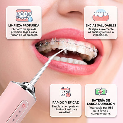 Irrigador Oral Recargable Sarro 4 Boquillas