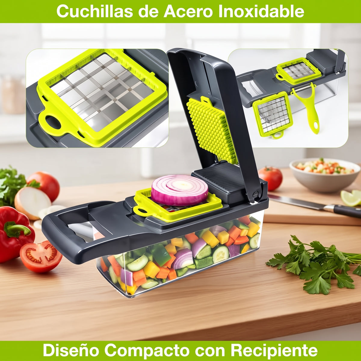 PICADOR DE VERDURAS DE 16 PIEZAS