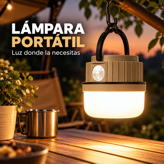 LÁMPARA BOMBILLO SOLAR RECARGABLE PORTAT