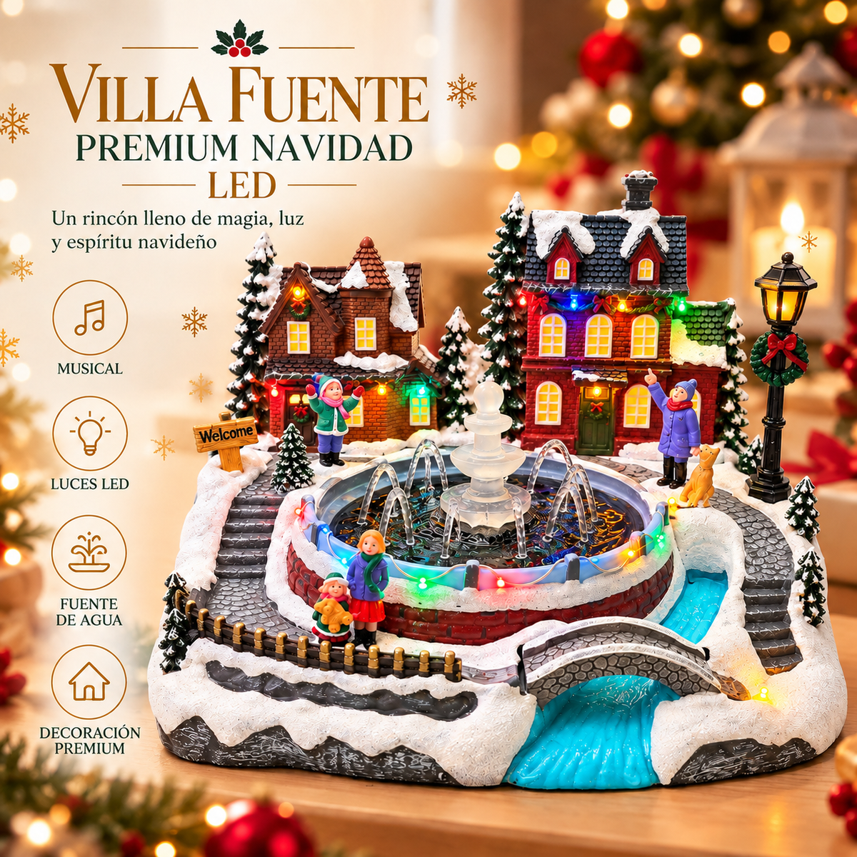 VILLA FUENTE PREMIUM LED NAVIDAD