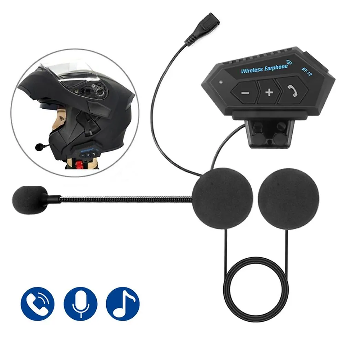INTERCOMUNICADOR PARA CASCO BT12