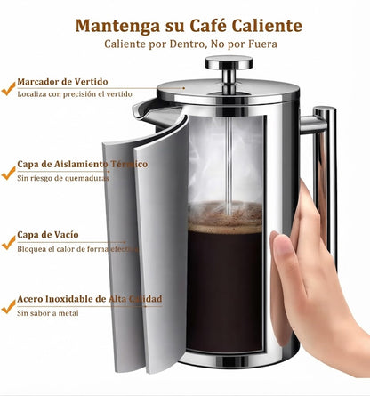 PRENSA FRANCESA ACERO INOXIDABLE 350ML