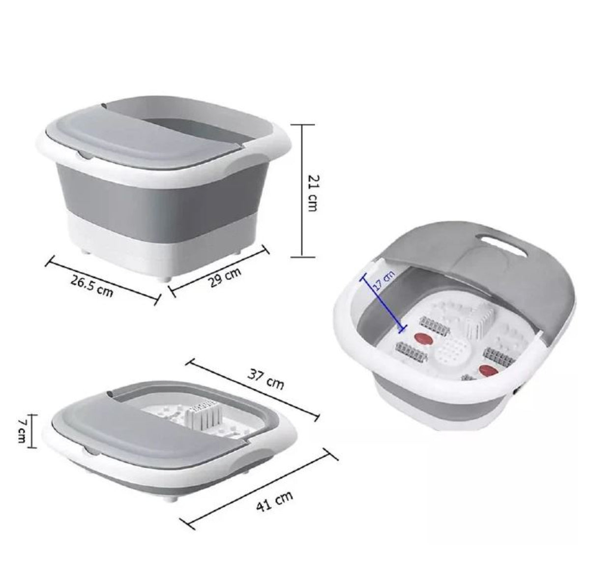 SPA TINA PARA PIES HIDROMASAJES PLEGABLE