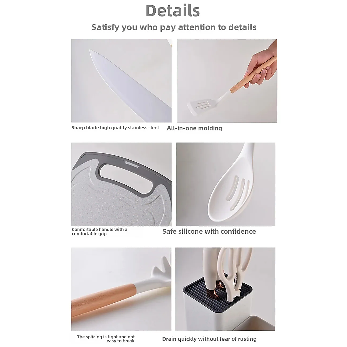 SET DE UTENSILIOS DE COCINA 19 PZ GRANDE